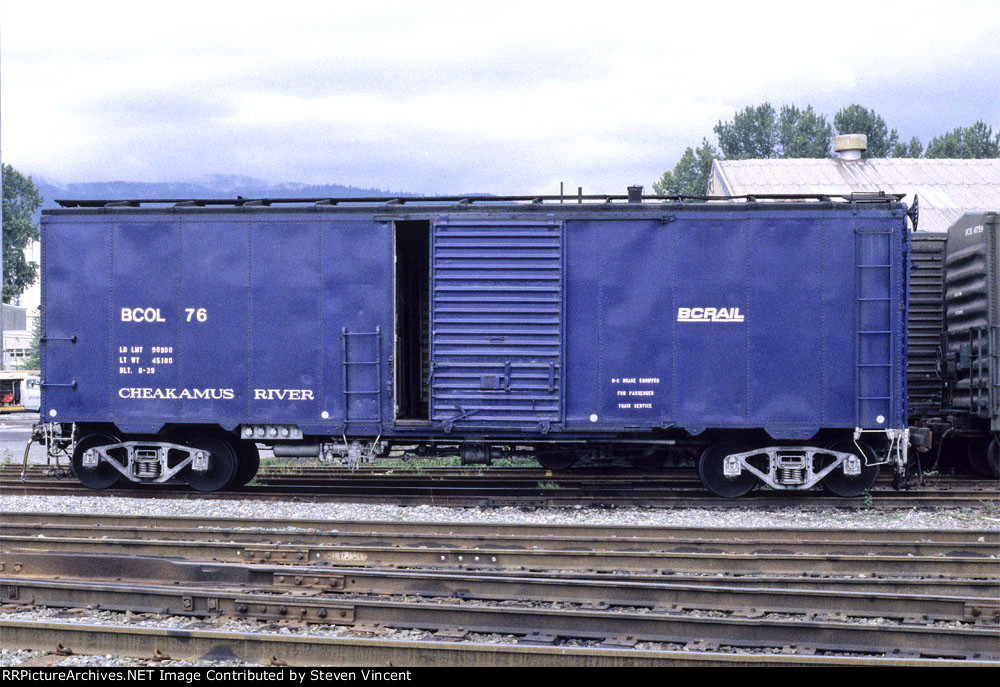 BC Rail support box BCOL #76 for their Royal Hudson.